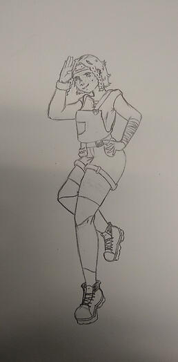 Another image of my poketrainer oc; traditional; would be $15