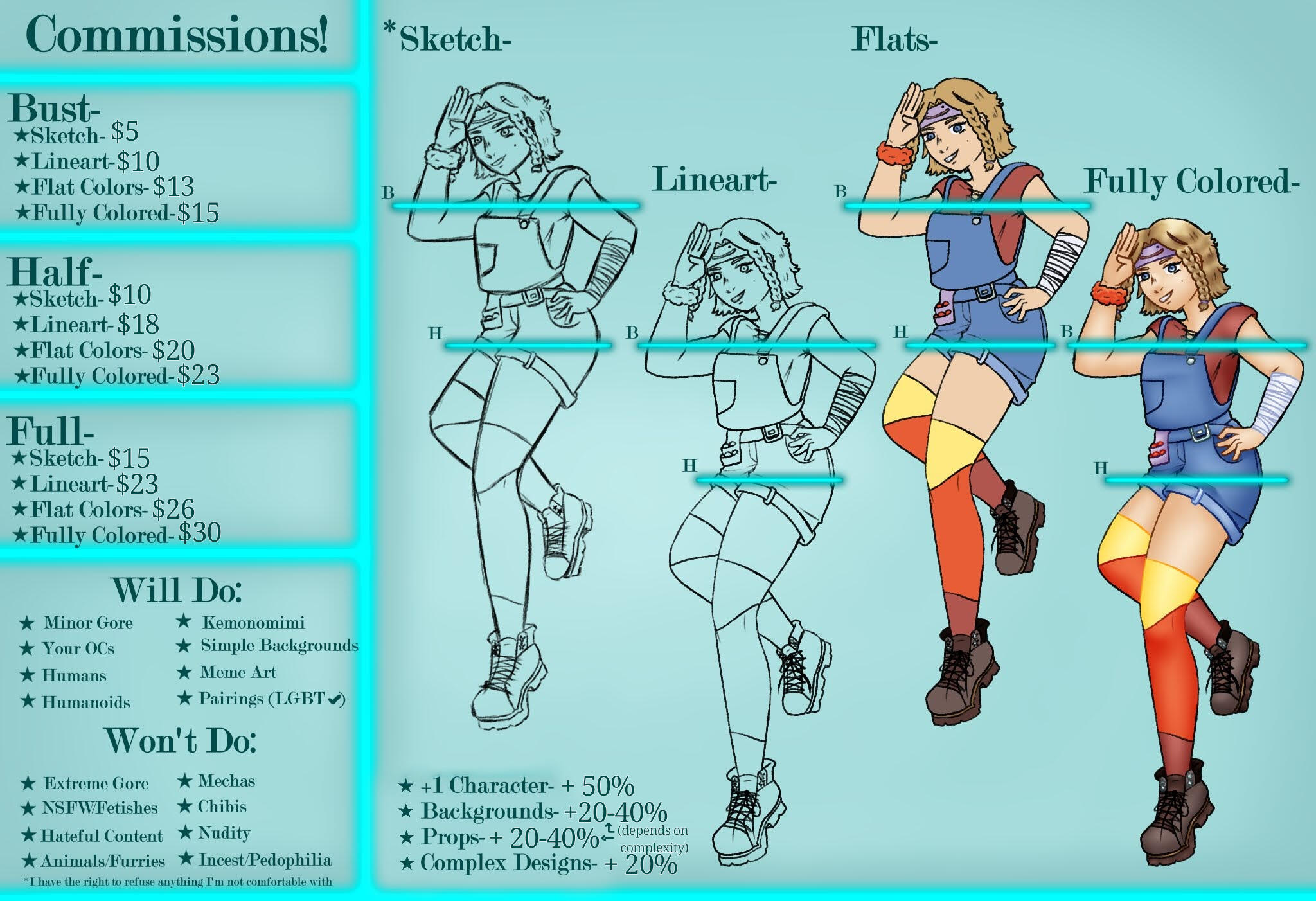 *Second round of sketch (my initial sketches are too messy to feel comfortable selling) ALSO, not listed but I am doing pixel arts (like in the gallery) for $5!